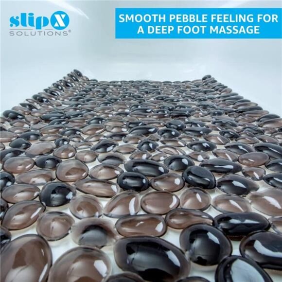 SlipX Solutions Extra Long Deep Foot Massager Bath Tub & Shower Mat 38x17 - Picture 4 of 8